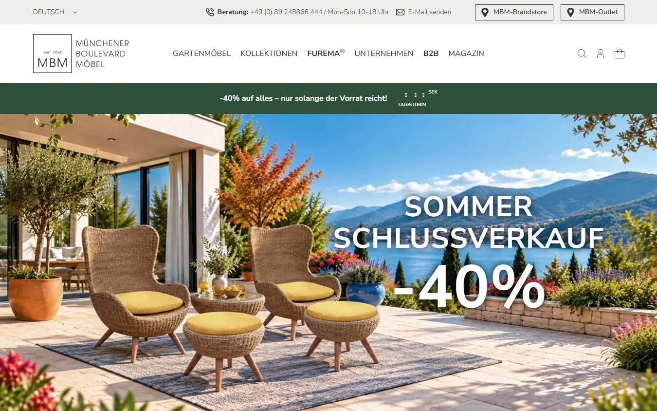 MBM Möbel, Screenshot