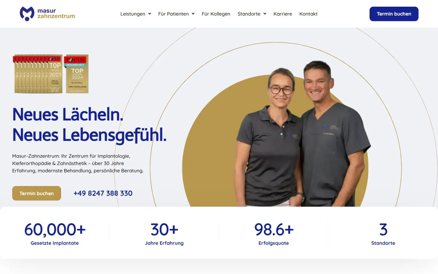 Masur Zahnzentrum, Screenshot