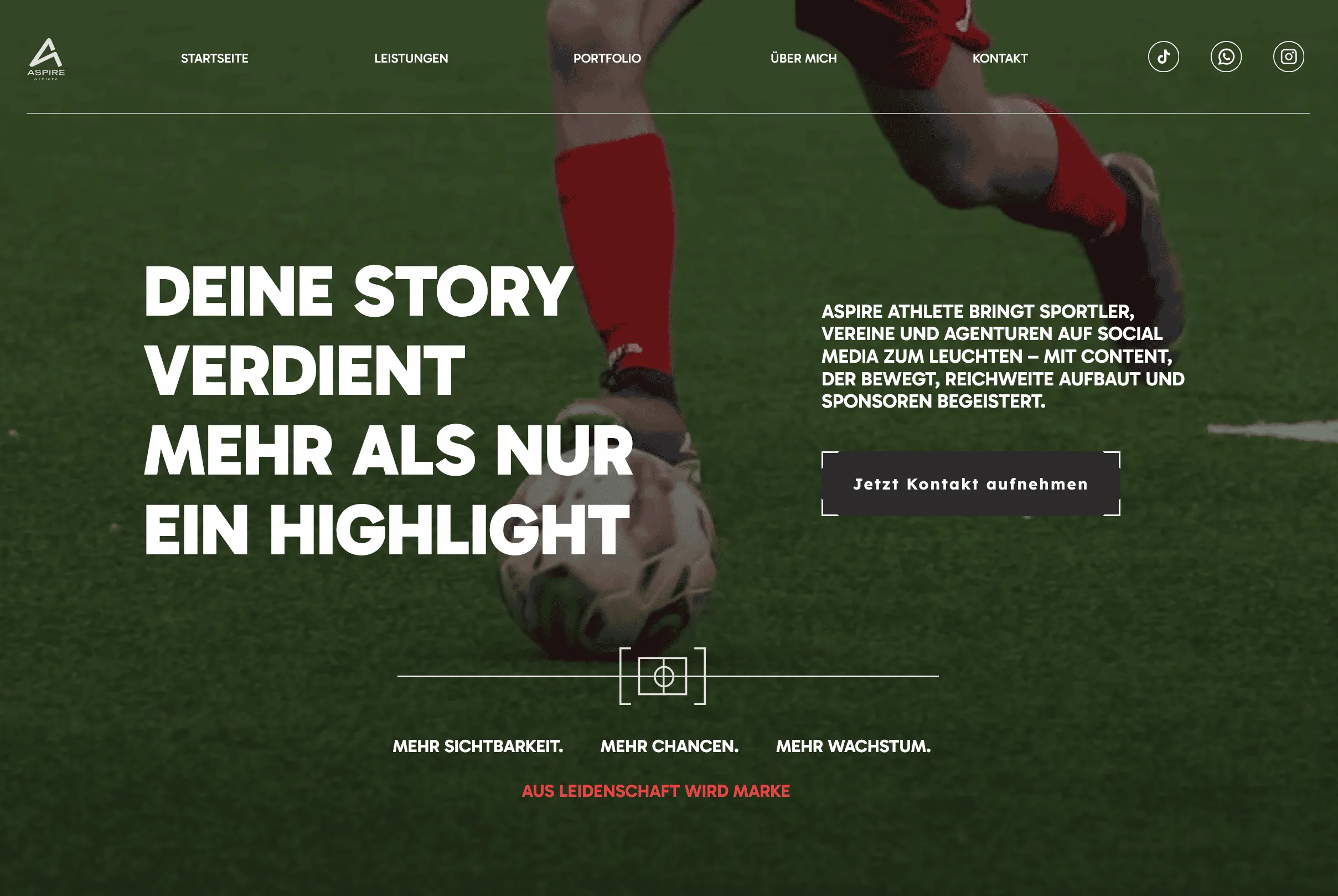 Aspire Athlete, Screenshot